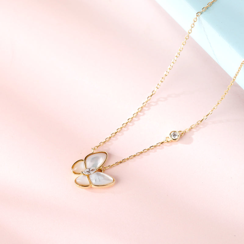 Butterfly Mother-of-Pearl Necklace