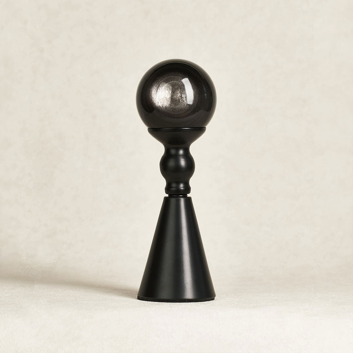 Obsidian Balance Sculpture