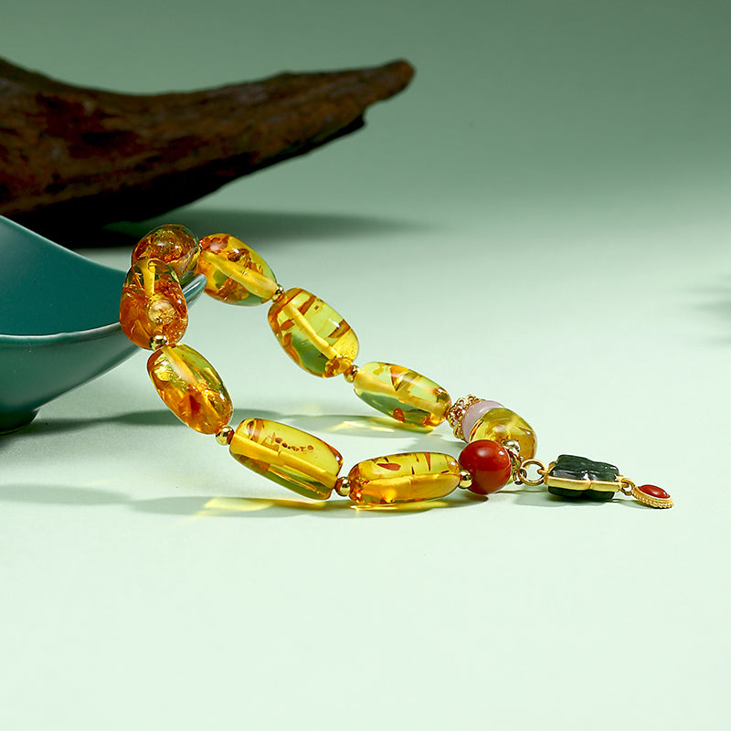 Dawn Heritage · Twenty-Seven Radiants | Green Agate Citrine Bracelet