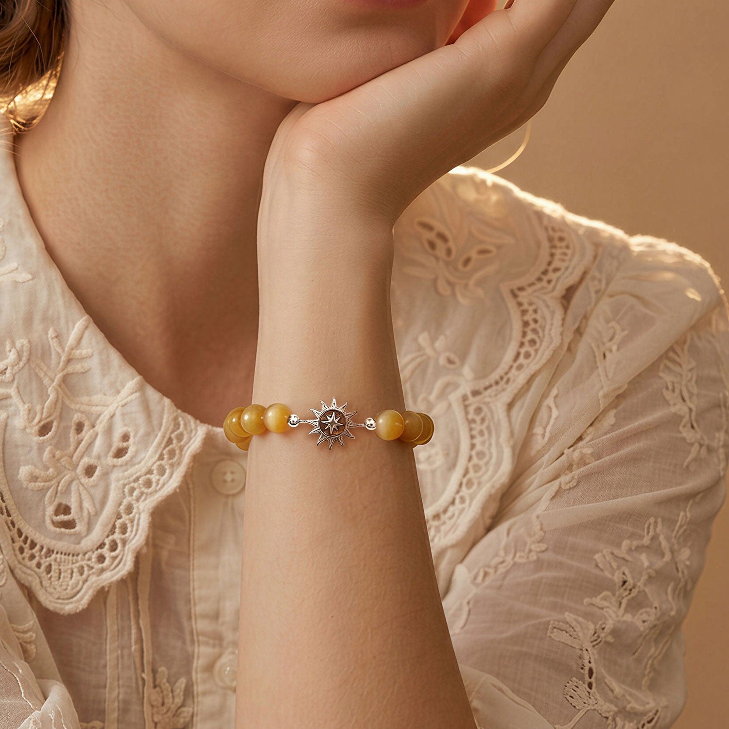 Tiger’s Eye Sun Bracelet