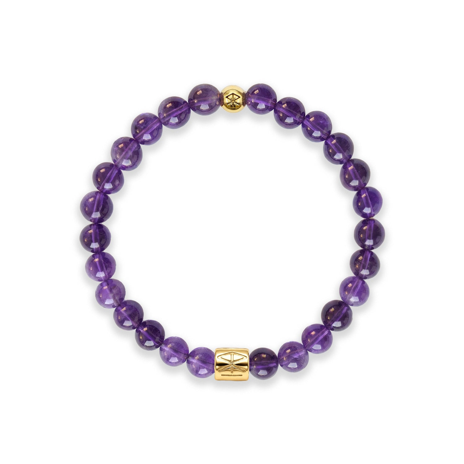 Amethyst Logo Emblem Bracelet