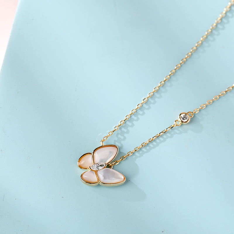 Butterfly Mother-of-Pearl Necklace