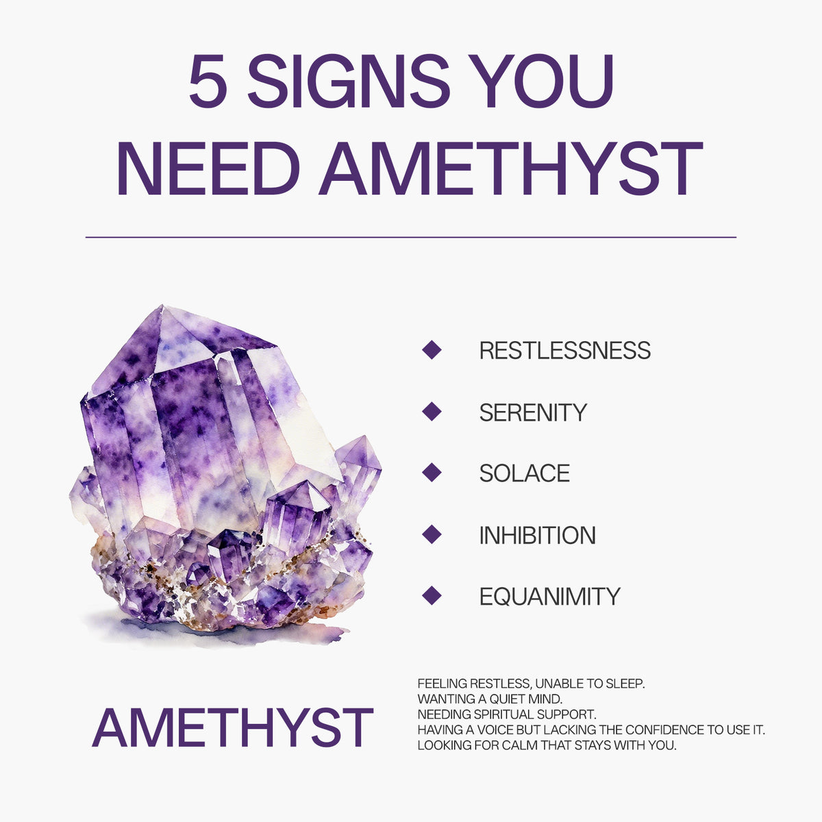 Amethyst Logo Bracelet