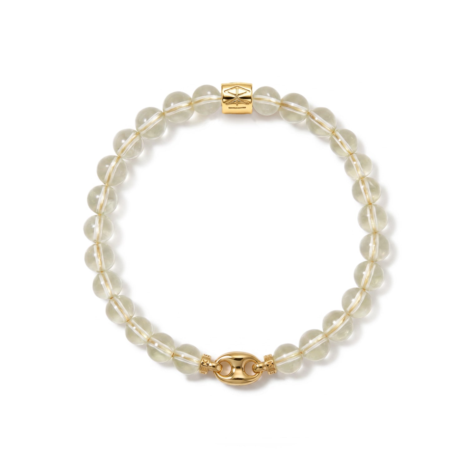 Lemon Citrine Lucky Symbol Bracelet