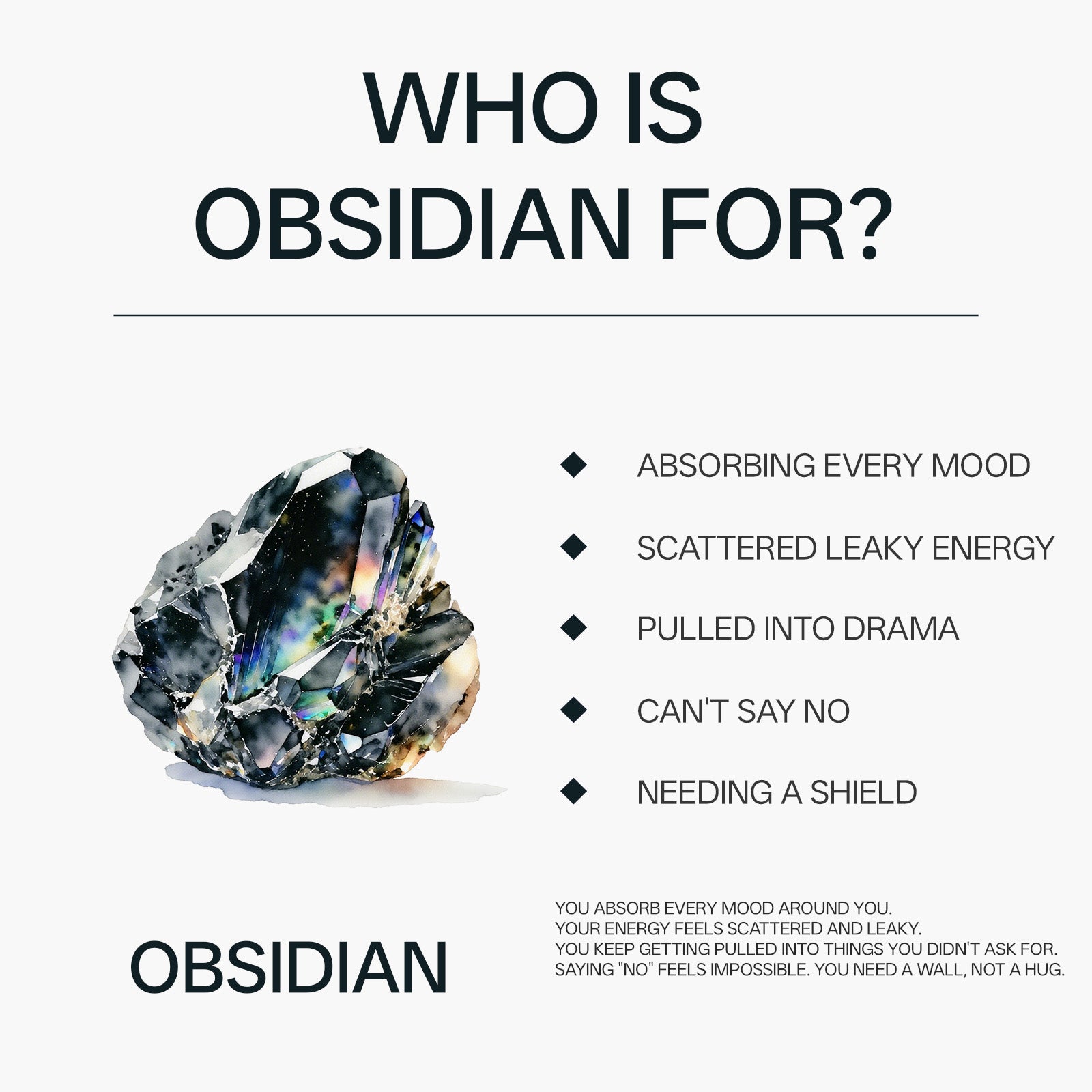 Obsidian Bastet Bracelet
