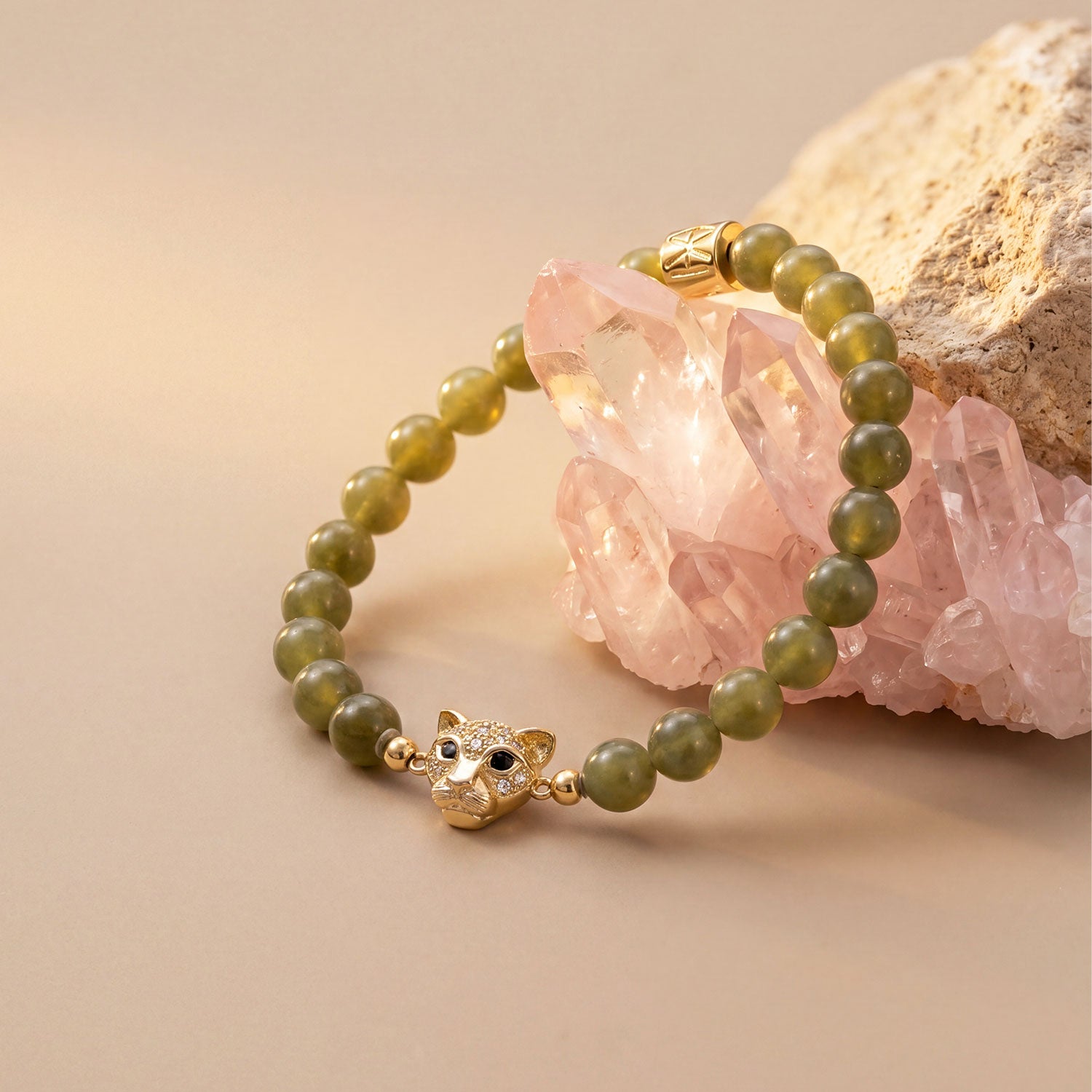 Jade Leopard Bracelet