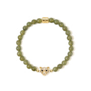 Jade Leopard Bracelet