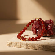 Red Agate Horse Bracelet