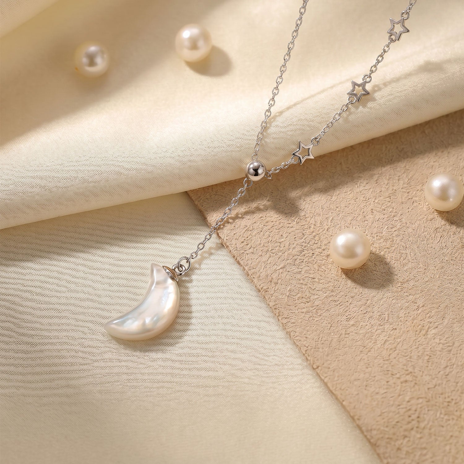 Moon Pearl Necklace
