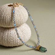 Moonstone Crystal Pendant Necklace