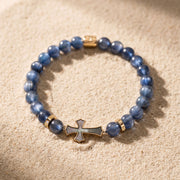 Kyanite Cross Bracelet