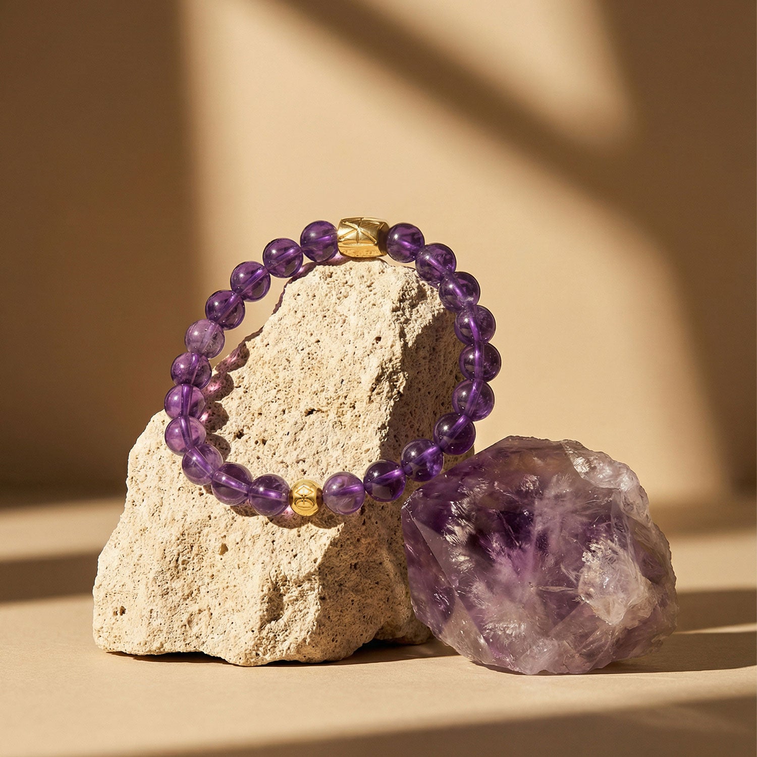 Amethyst Logo Emblem Bracelet