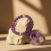Amethyst Logo Emblem Bracelet