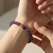 Amethyst Logo Emblem Bracelet
