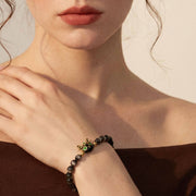 Obsidian Bastet Bracelet