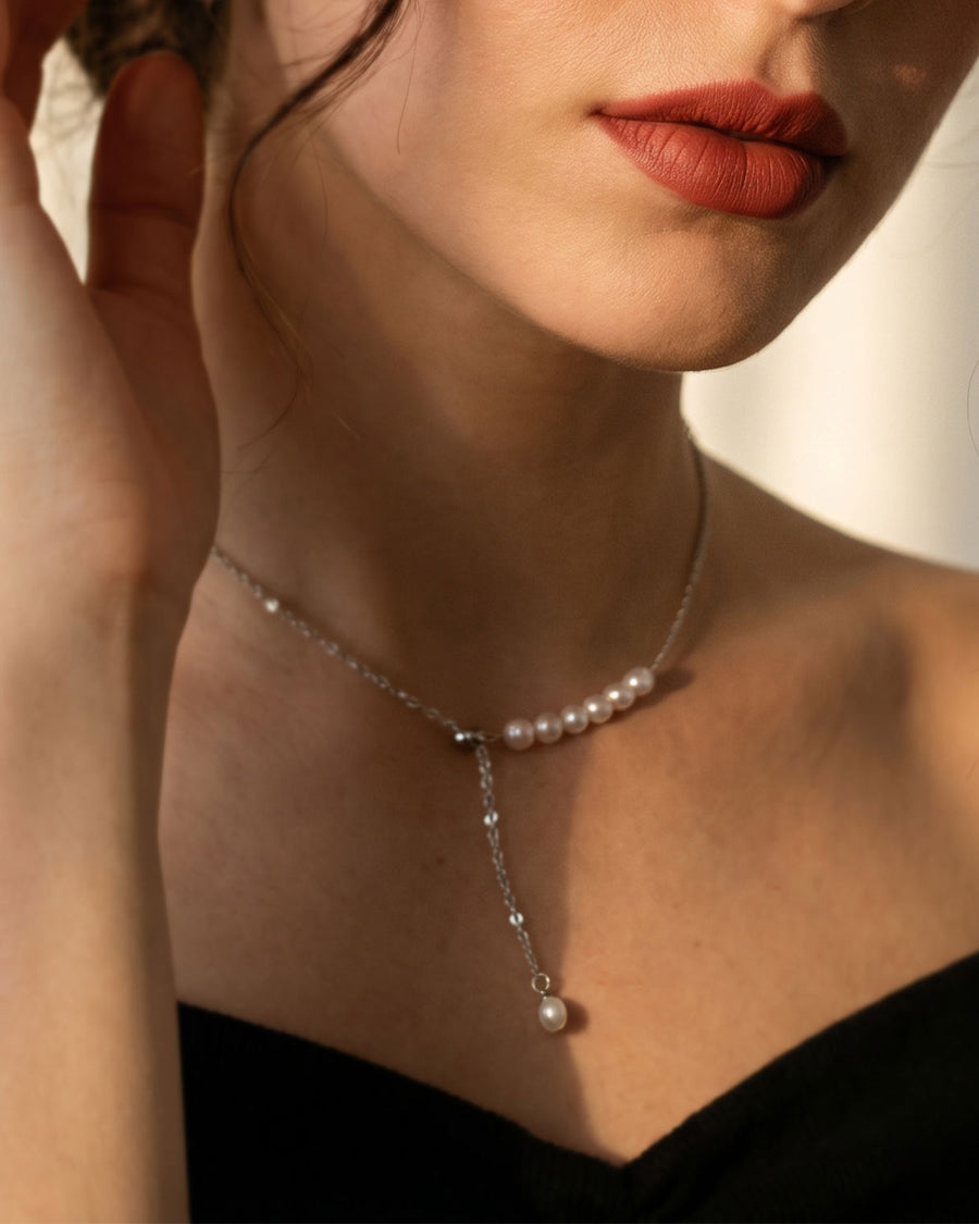 Freshwater Pearl Lariat Necklace