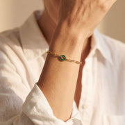 Malachite Chain Bracelet