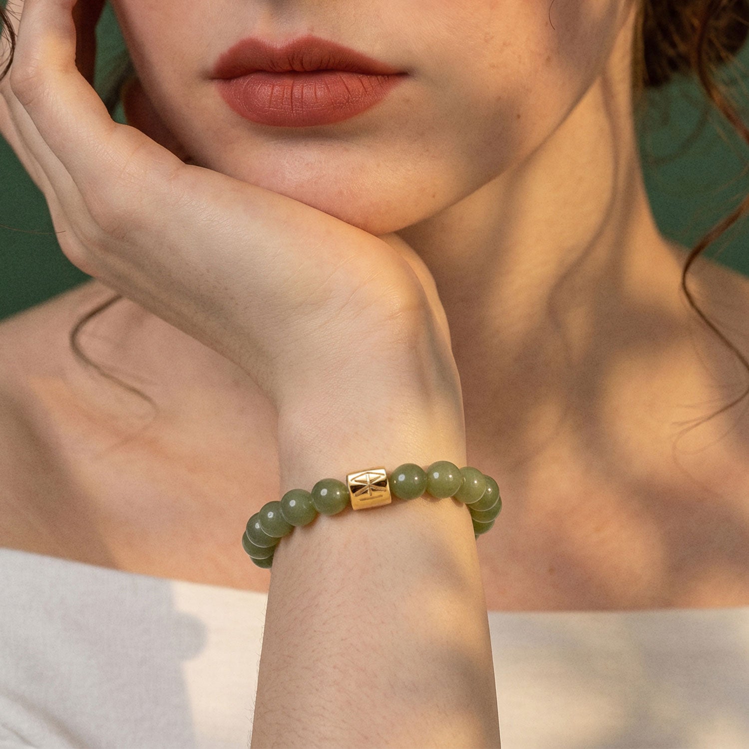 Jade Logo Bracelet