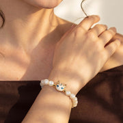 Mother of Pearl Bastet Bracelet