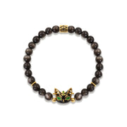 Obsidian Bastet Bracelet