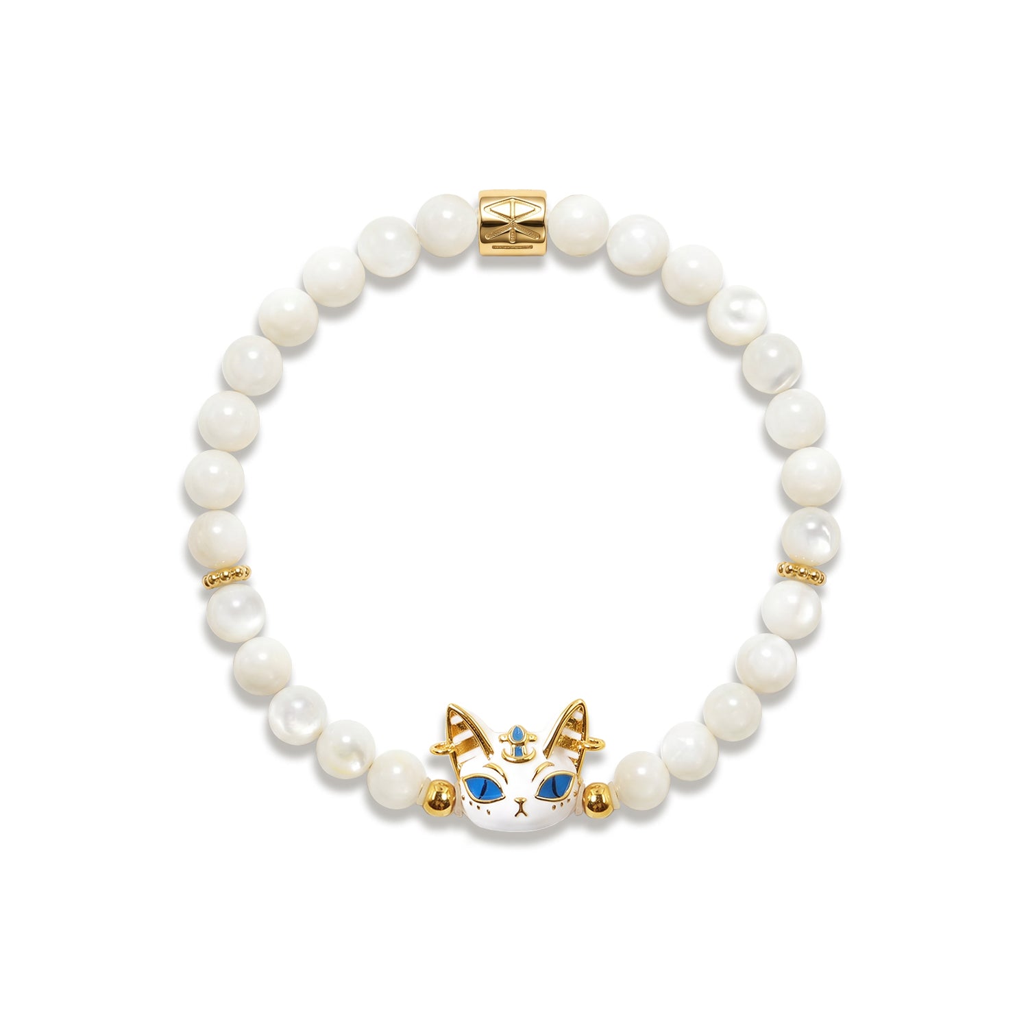 Mother of Pearl Bastet Bracelet
