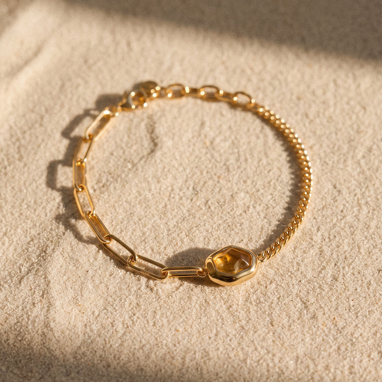 Citrine Golden Imprint Bracelet