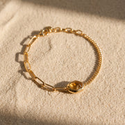 Citrine Golden Imprint Bracelet