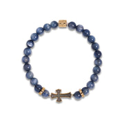 Kyanite Cross Bracelet