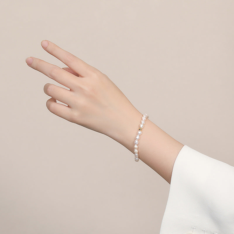 Harmony Verse · Seven Awareness | White Agate Bracelet