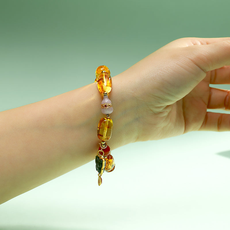 Dawn Heritage · Twenty-Seven Radiants | Green Agate  Citrine Bracelet