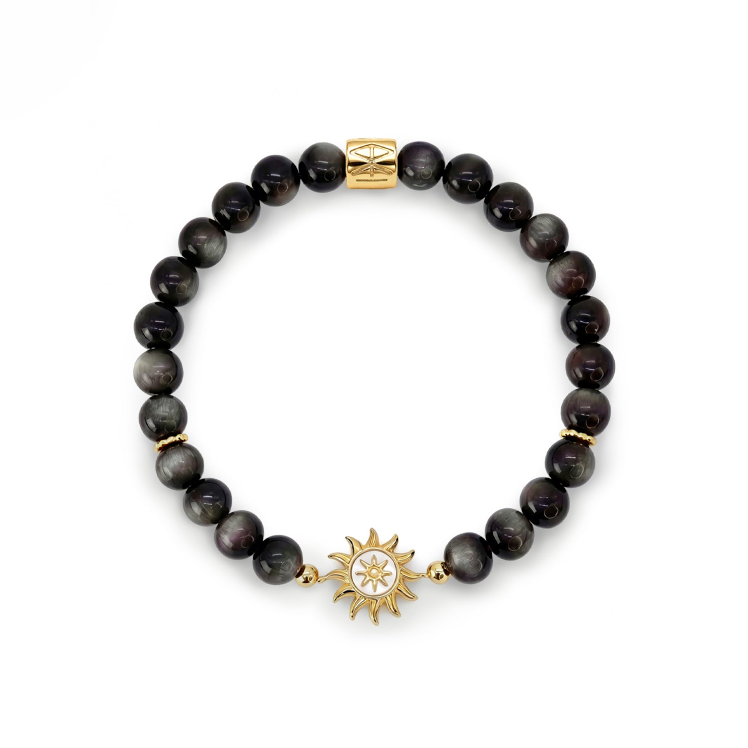 Obsidian Sun Bracelet