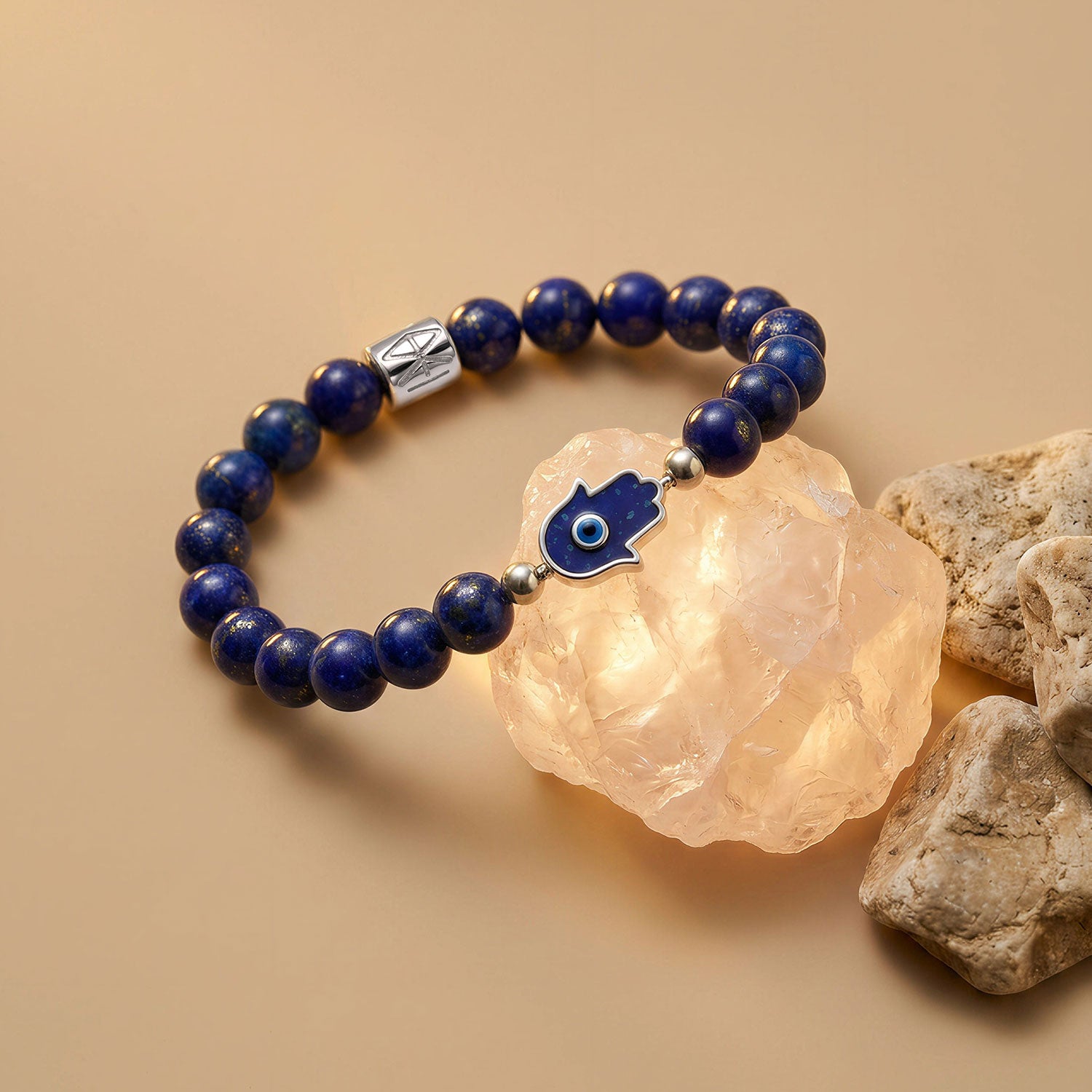 Lapis Lazuli Hamsa Bracelet