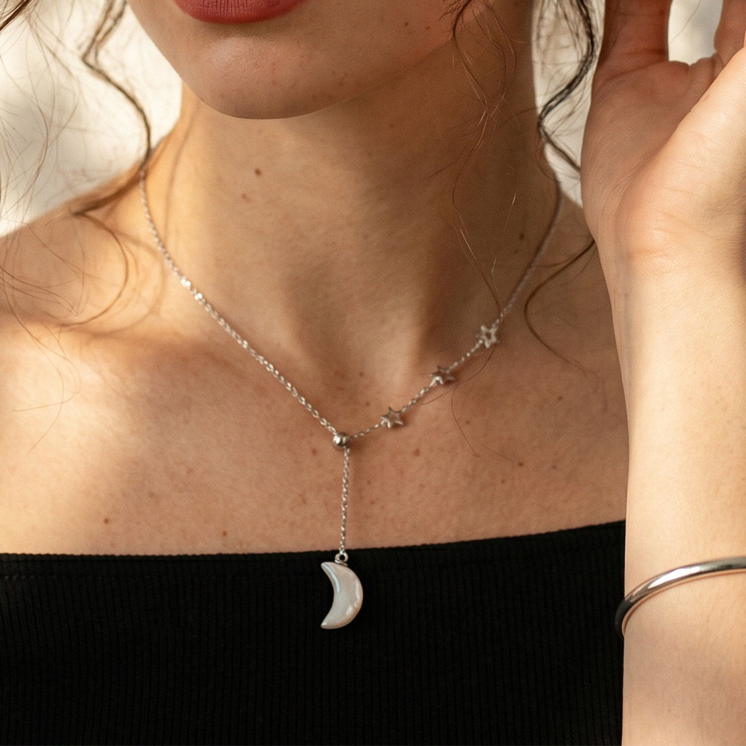 Moon Pearl Necklace