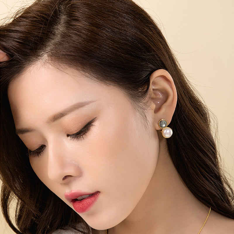 Champs Elysees Double Bead Earrings