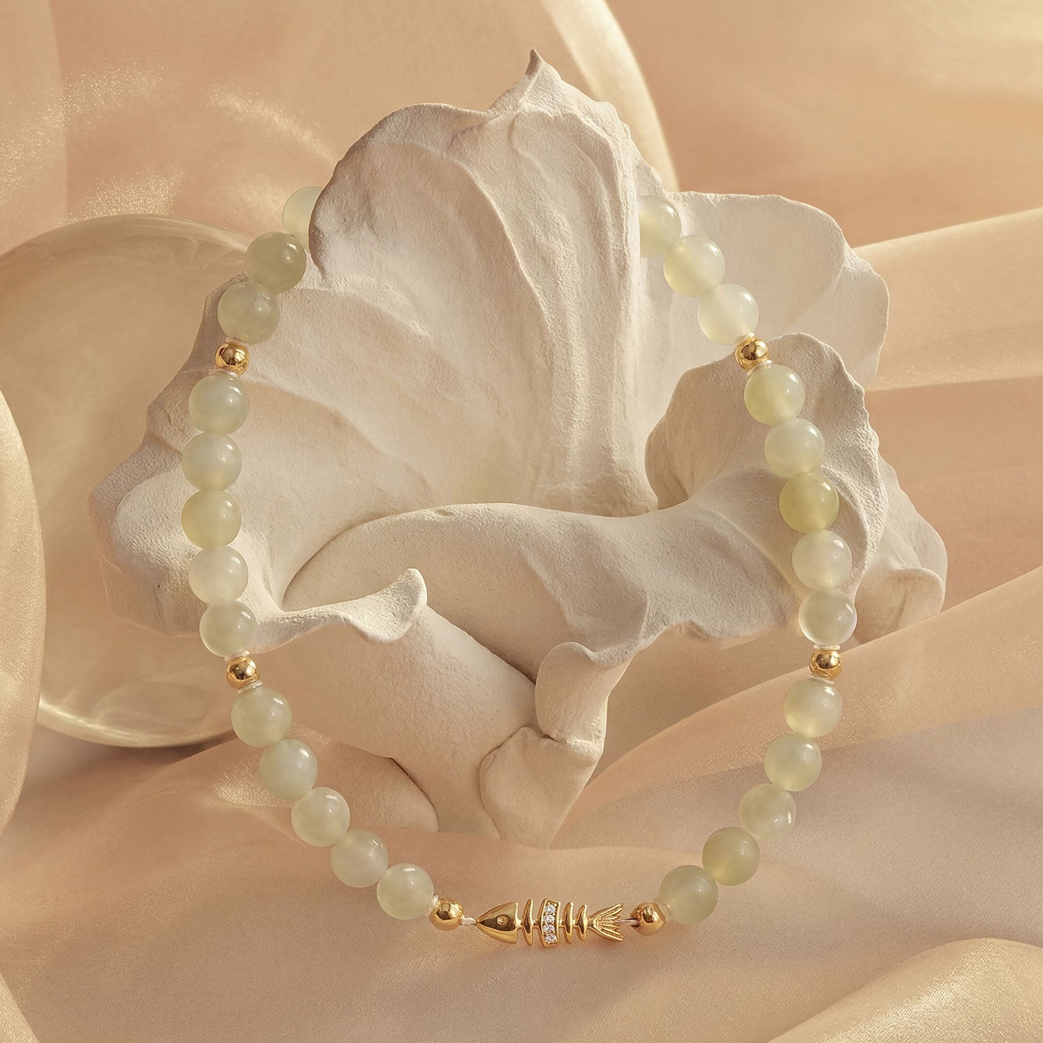 Jade Fishbone Bracelet