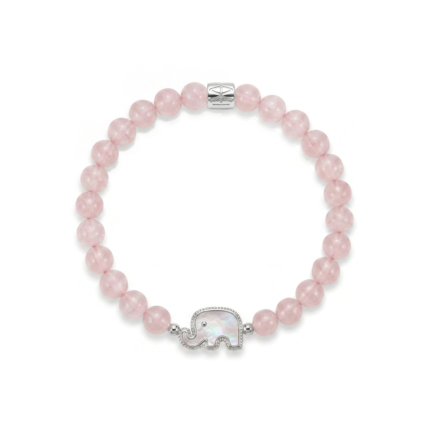 Rose Quartz Elephant Bracelet