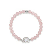 Rose Quartz Elephant Bracelet