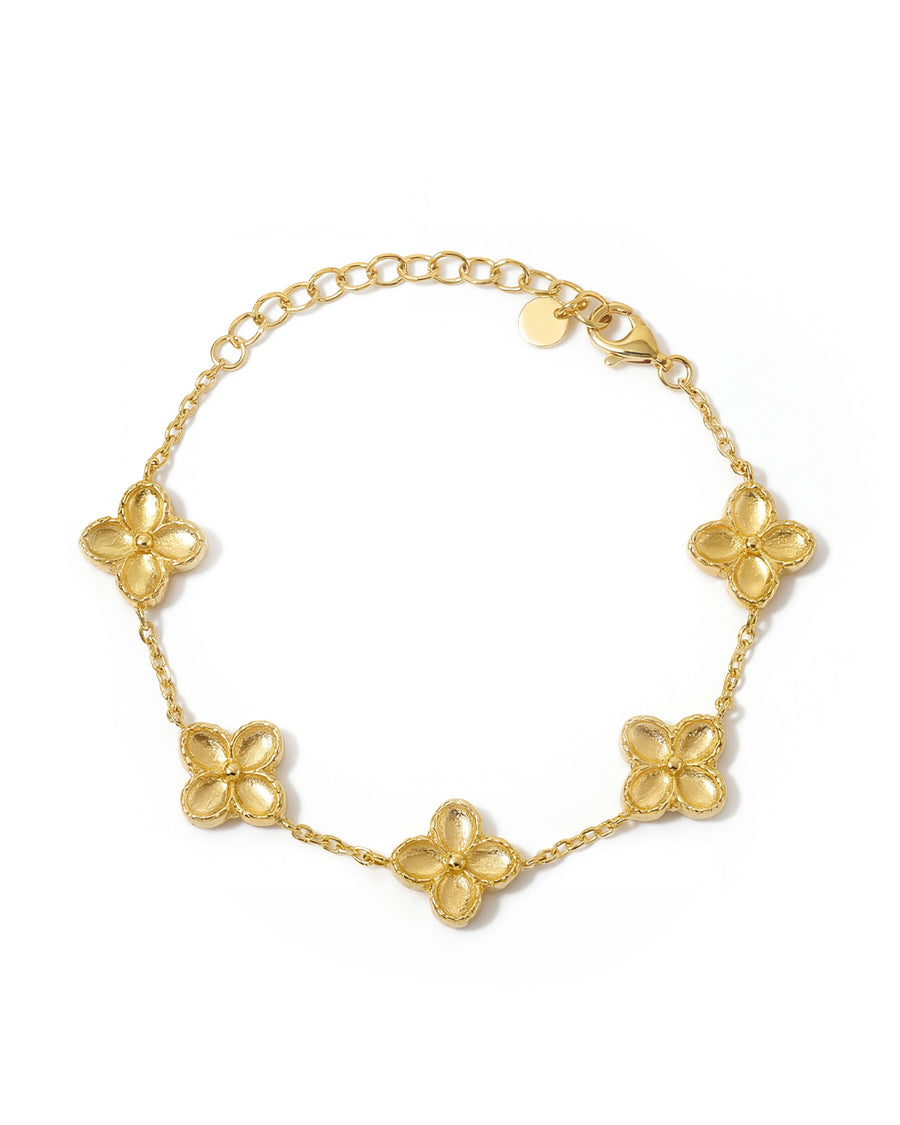 Golden Bloom Floral Bracelet