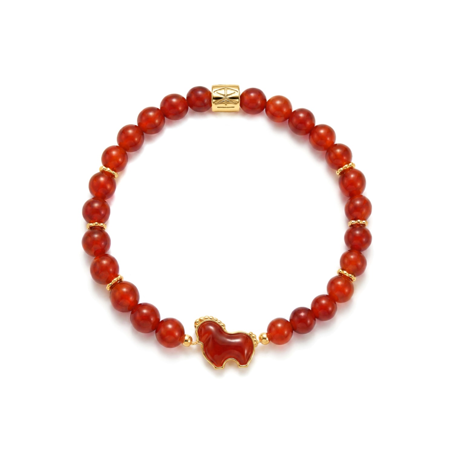 Red Agate Horse Bracelet