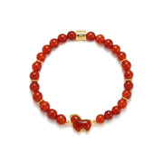 Red Agate Horse Bracelet