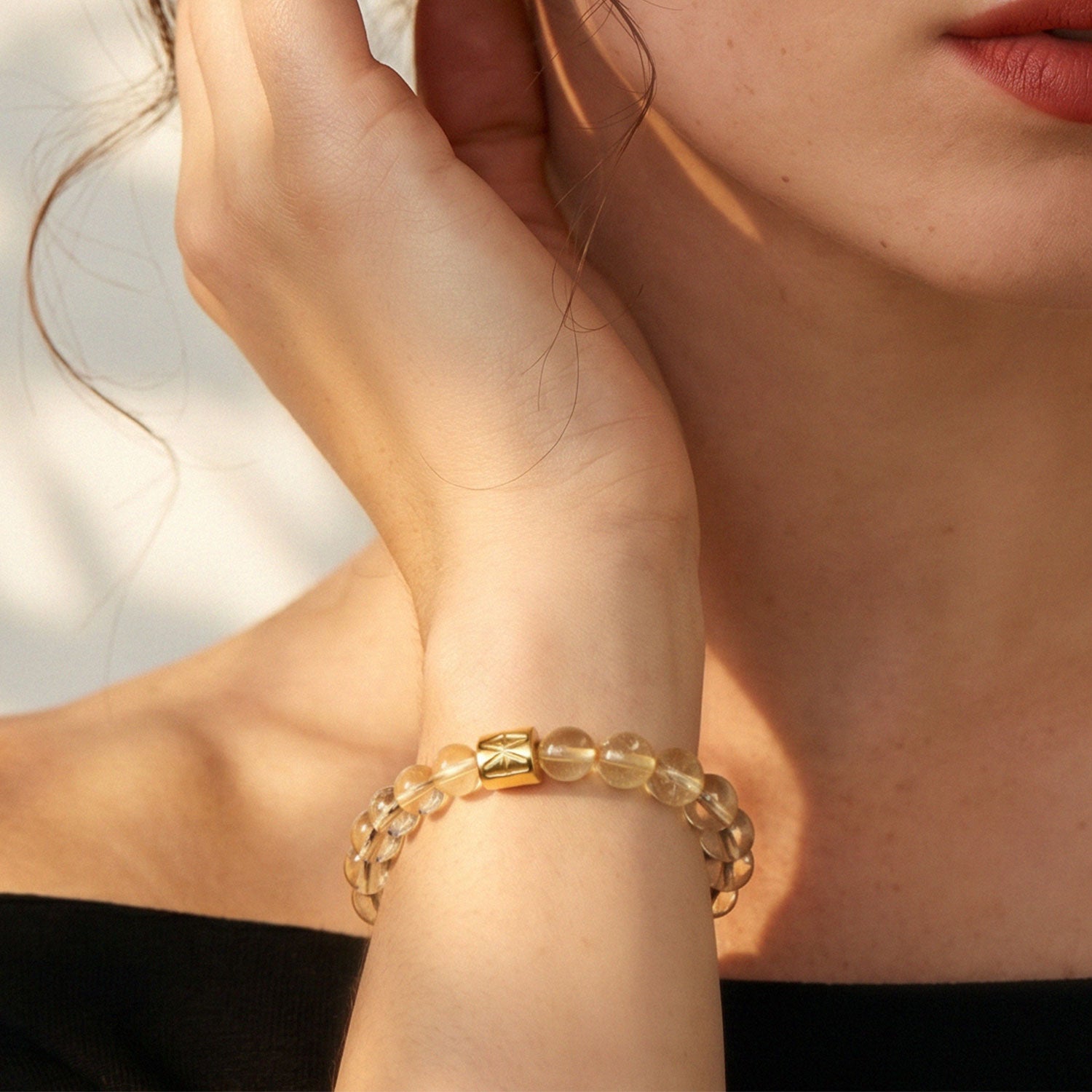 Lemon Citrine Logo Bracelet