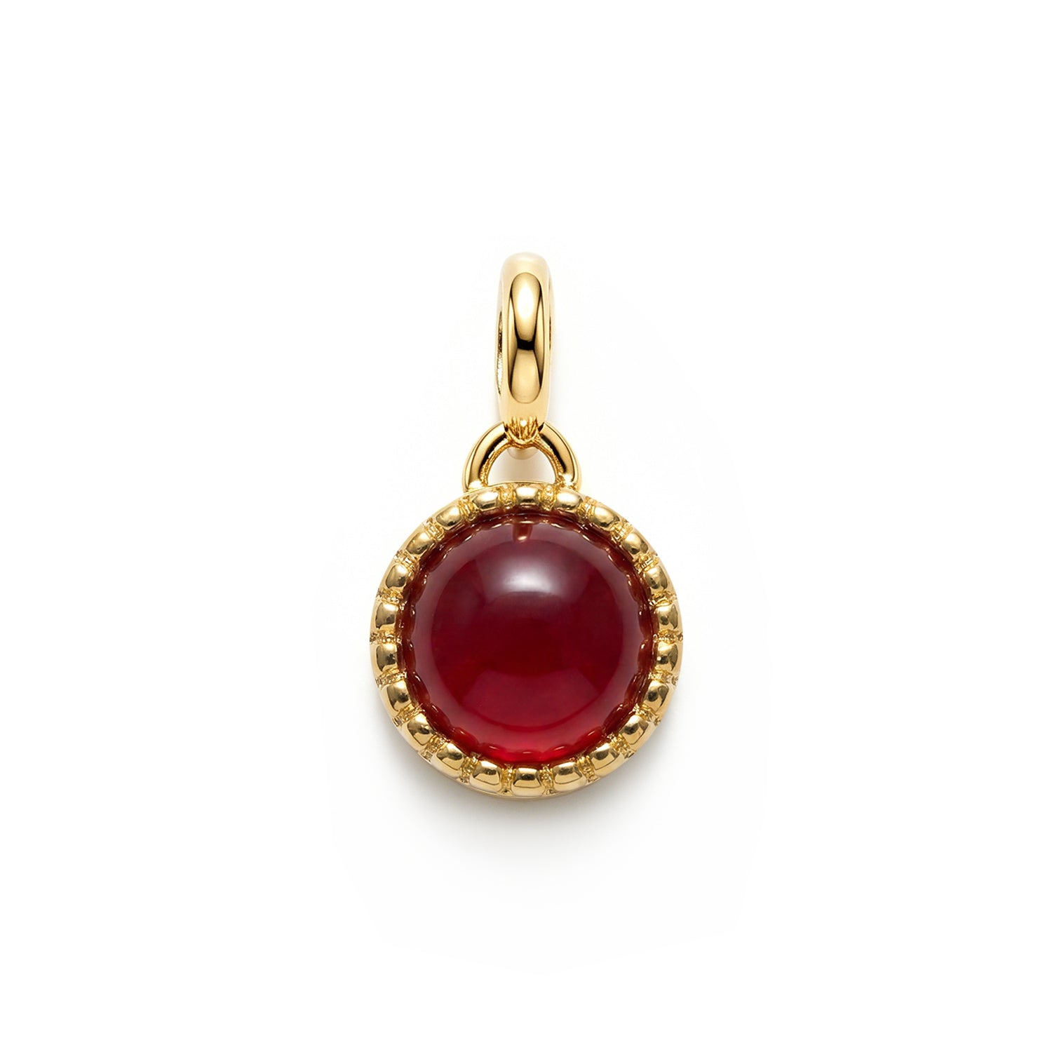 Red Agate Charm Pendant