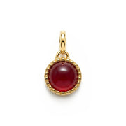Red Agate Charm Pendant