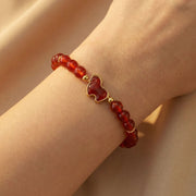 Red Agate Horse Bracelet