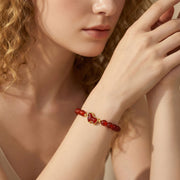 Red Agate Horse Bracelet