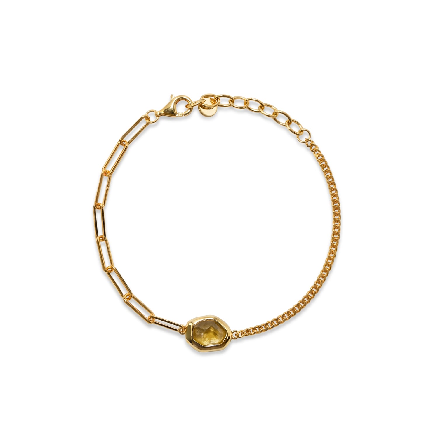 Citrine Golden Imprint Bracelet