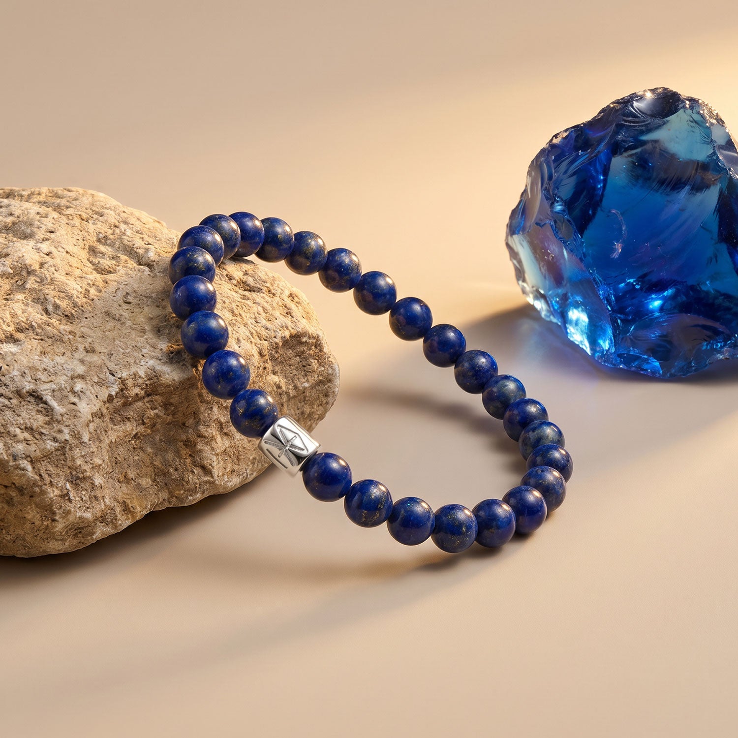 Lapis Lazuli Logo Bracelet