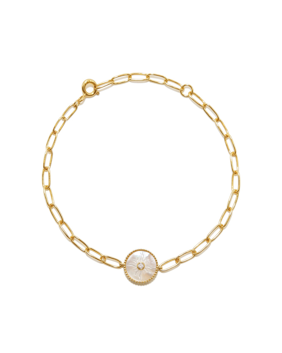 Sun Medallion Chain Bracelet
