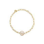 Sun Medallion Chain Bracelet