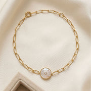 Sun Medallion Chain Bracelet